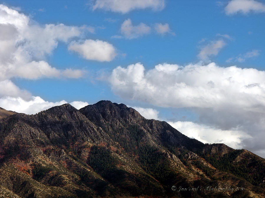 Mountain Photograph - Utah Mountains in the Fall by Jan  Tribe