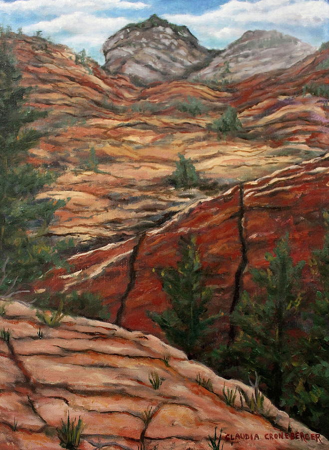 Mountain Painting - Utah Paradise by Claudia Croneberger