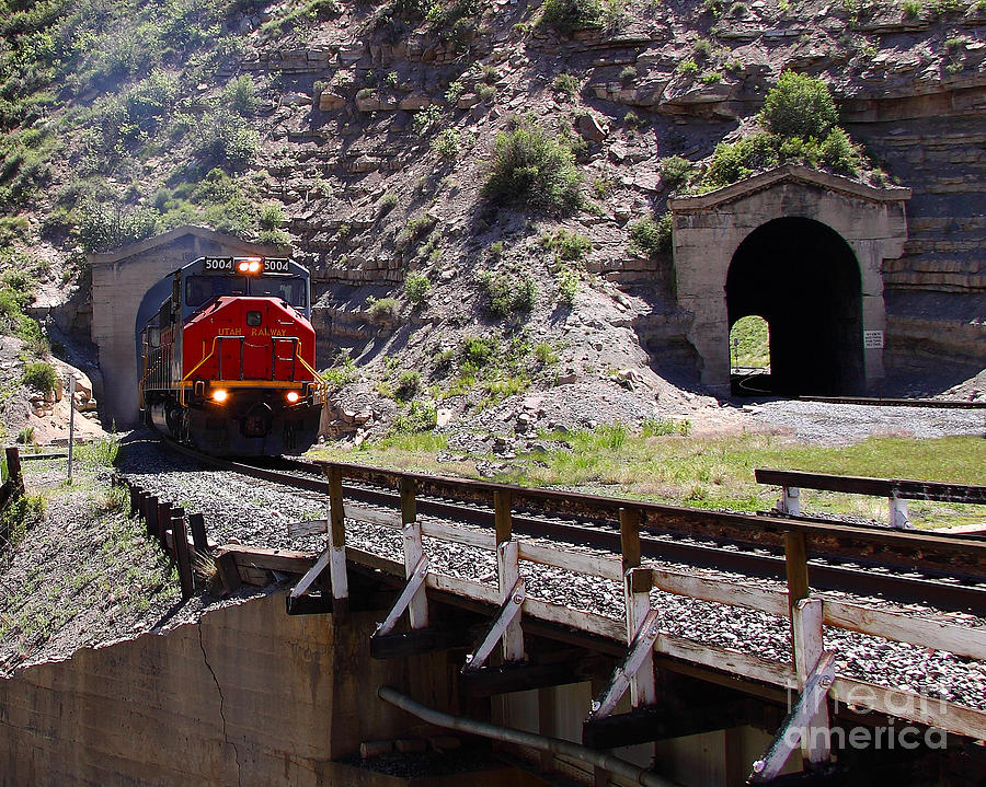 Utah Railway at Kyune Tunnels Photograph by Malcolm Howard - Pixels