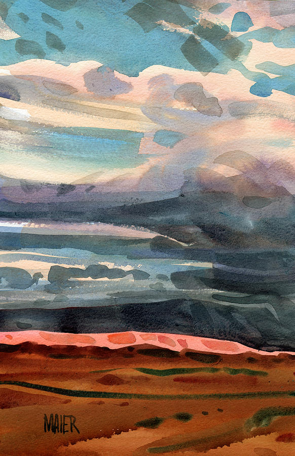 Skyscape Painting - Utah Sky by Donald Maier