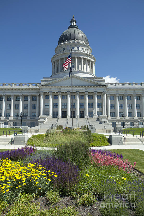 Utah State Capitol during the day in Salt Lack City Photograph by Anthony Totah