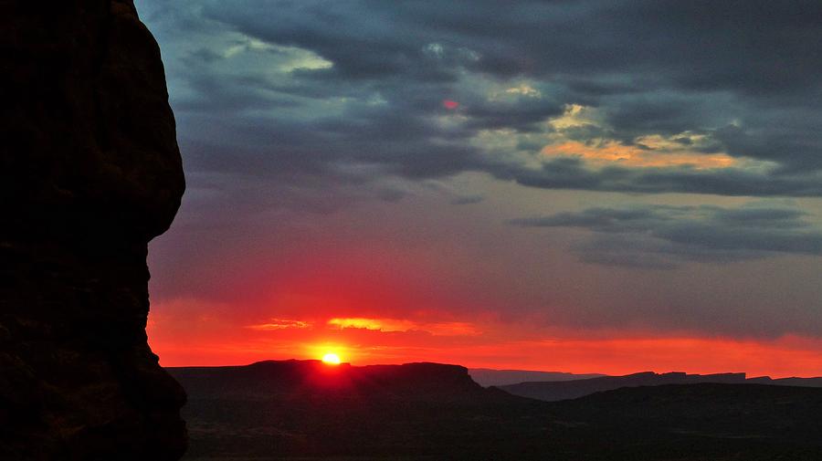Sunset Digital Art - Utah sunset by Barkley Simpson