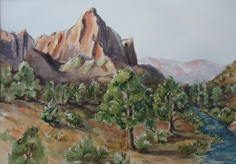 Utah Valley Painting by Charme Curtin