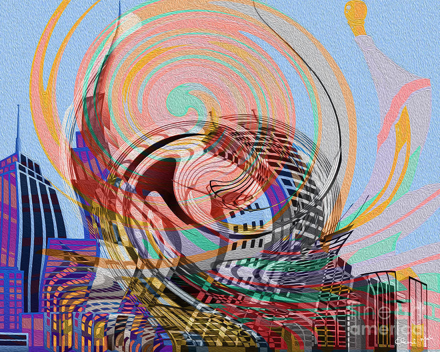 Abstract Digital Art - Utopia by Eleni Synodinou