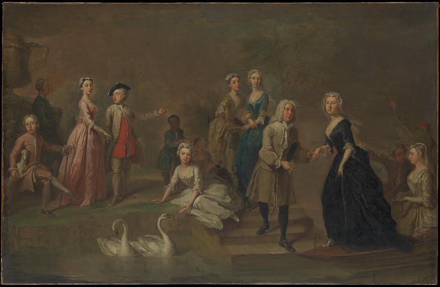 Uvedale Tomkyns Price 16851764 and Members of His Family Painting by Bartholomew Dandridge