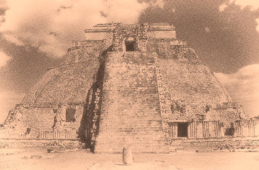 Uxmal Mayan Ruins 2 Digital Art by Roy Pedersen