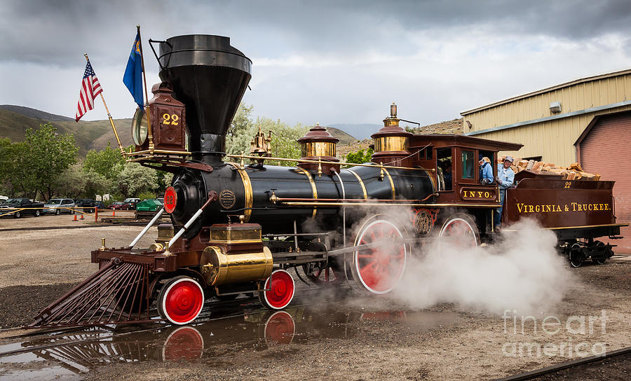 V And T Locomotive Inyo Photograph by Webb Canepa