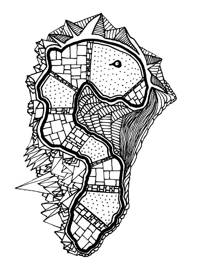 V Drawing by Daniel Rustad V Drawing by Daniel Rustad