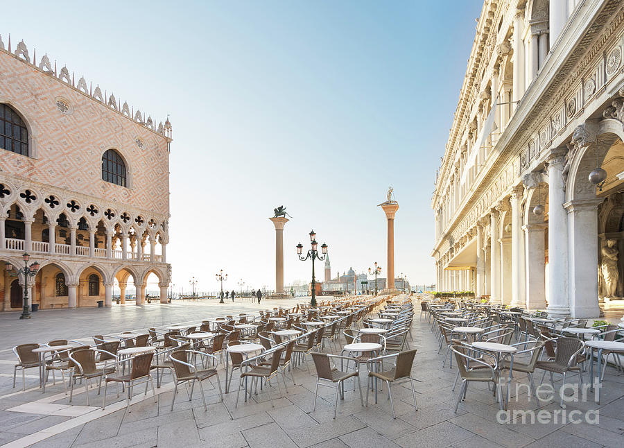 Cafe at San Marco Square Photograph by Anastasy Yarmolovich