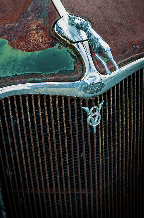 V8 Ford with Rust Photograph by Bud Simpson