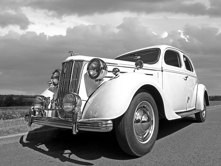 V8 Pilot in Black and White Photograph by Gill Billington