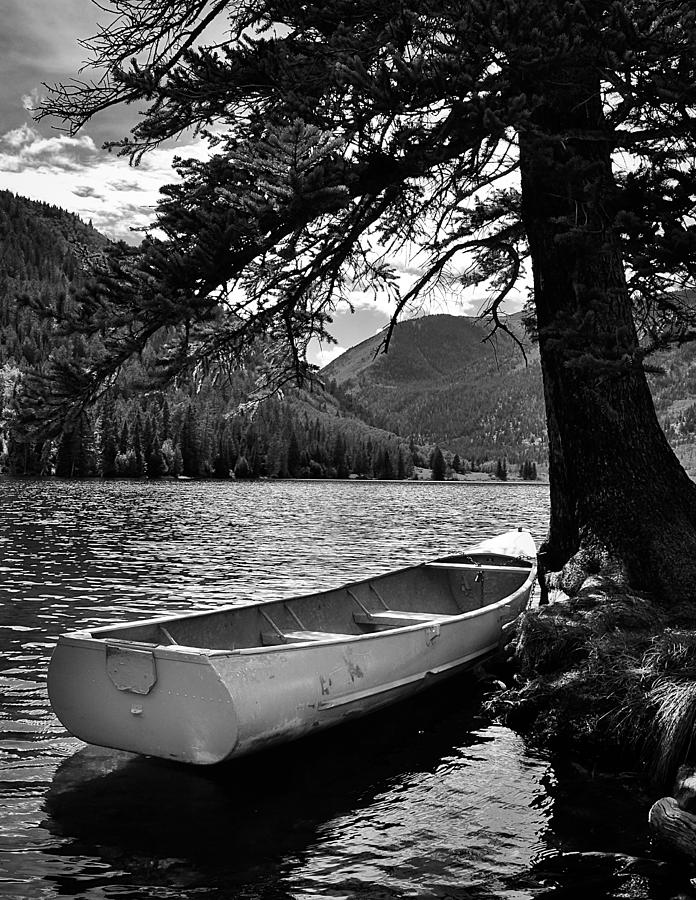 Mountain Photograph - Vacant Dinghy by Kevin Munro