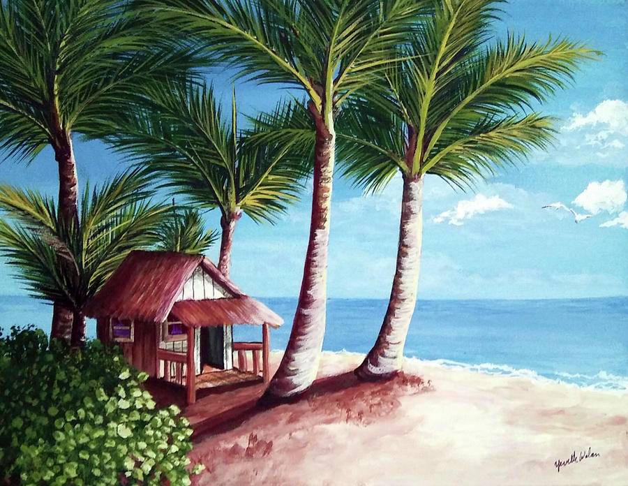 Vacation Beach House Painting