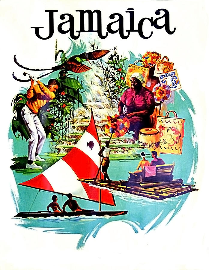 Vacation in Jamaica, travel poster Painting by Long Shot