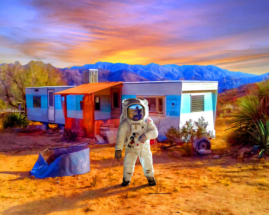 Astronaut Mixed Media - Vacation Rental by Snake Jagger Astronaut Mixed Media - Vacation Rental by Snake Jagger