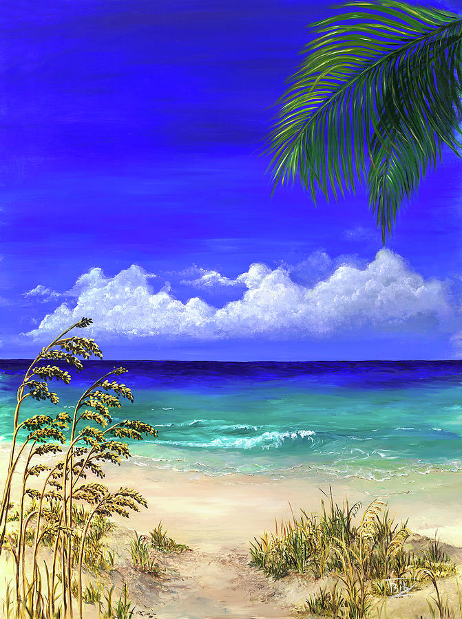 Vacation View Painting by Bibzie Priori - Fine Art America