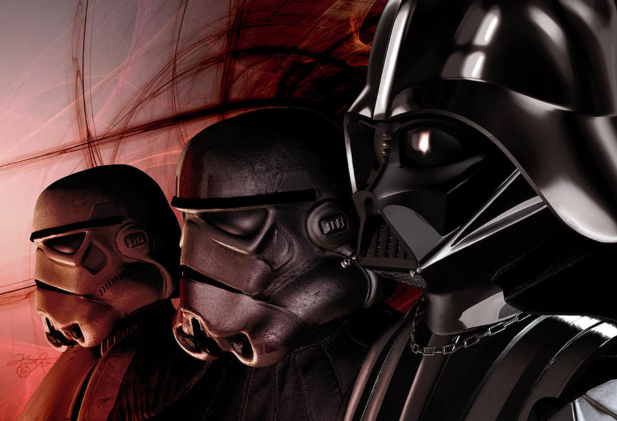 Star Wars Digital Art - Vaders Troops by Kurt Miller