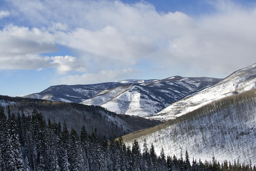 Vail Valley from Ski Slopes Photograph by Brendan Reals