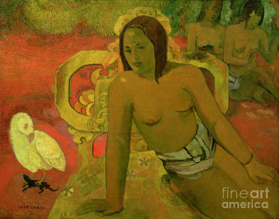 Vairumati by Paul Gauguin Painting by Paul Gauguin