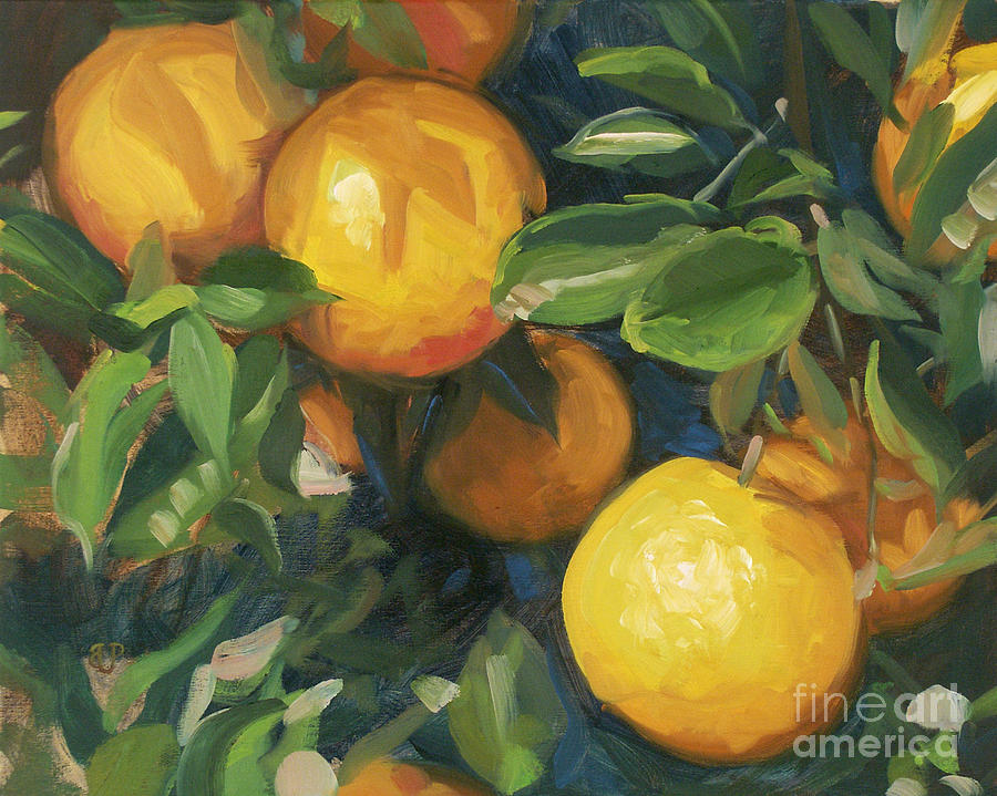 Impressionism Painting - Valencia Harvest by Blair Updike