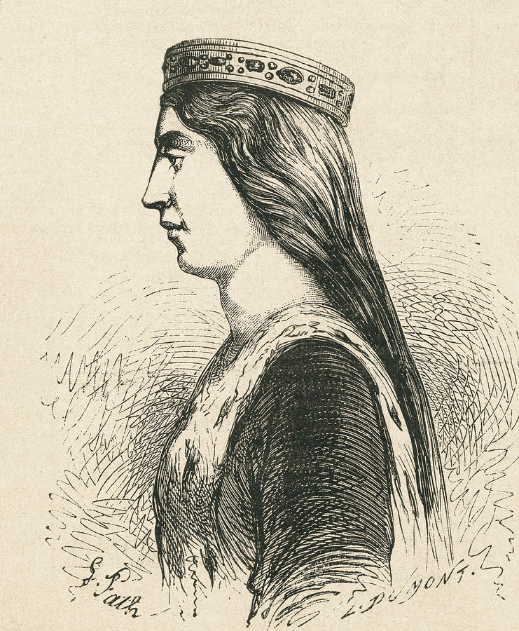 Valentina Visconti, 1368 Drawing by Vintage Design Pics Fine Art America