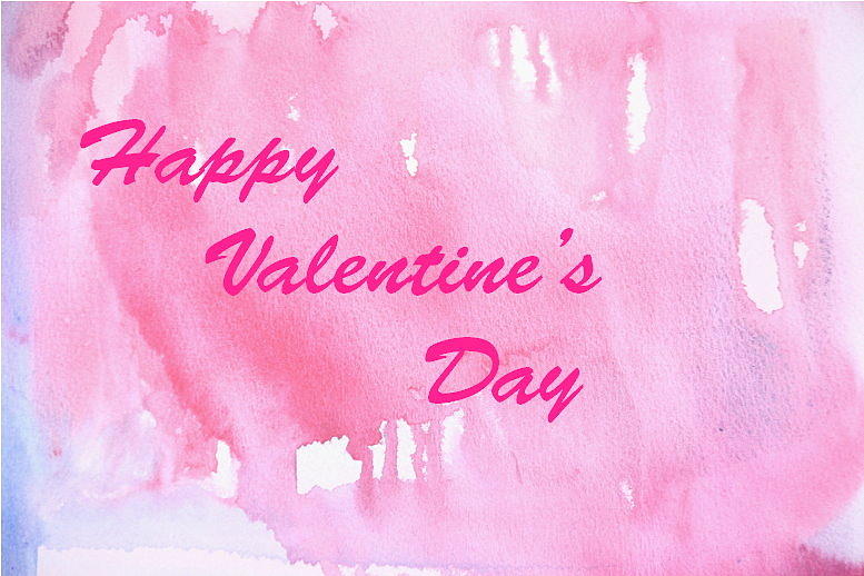 Valentine Card Painting by Donna Walsh