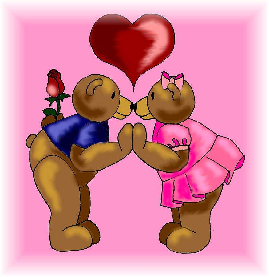 Valentine Couple Digital Art by Scarlett Royale