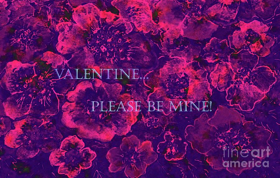 Valentine, Please be Mine Painting by Hazel Holland