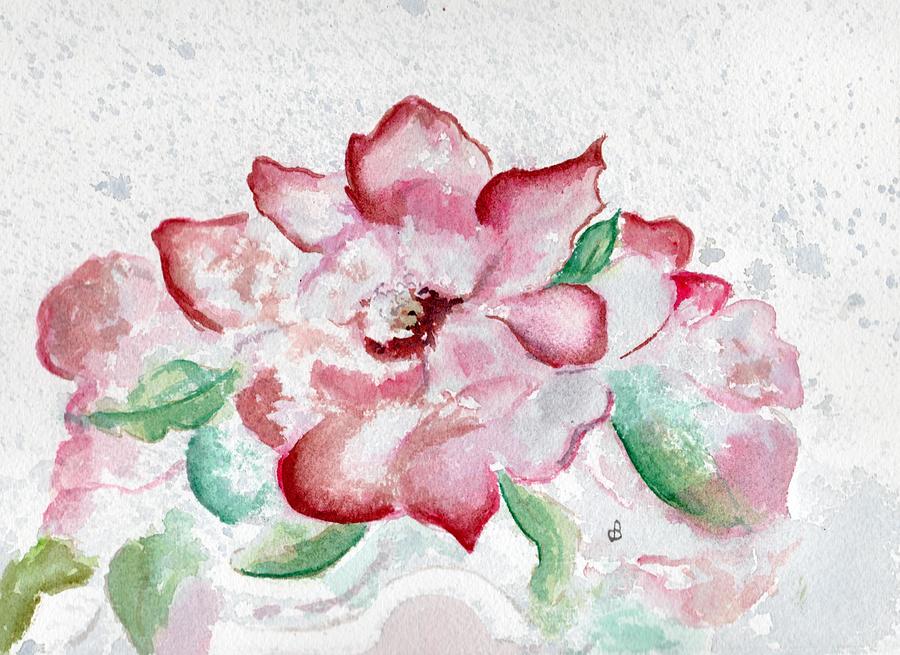 Valentine Rose Painting by Brenda Owen