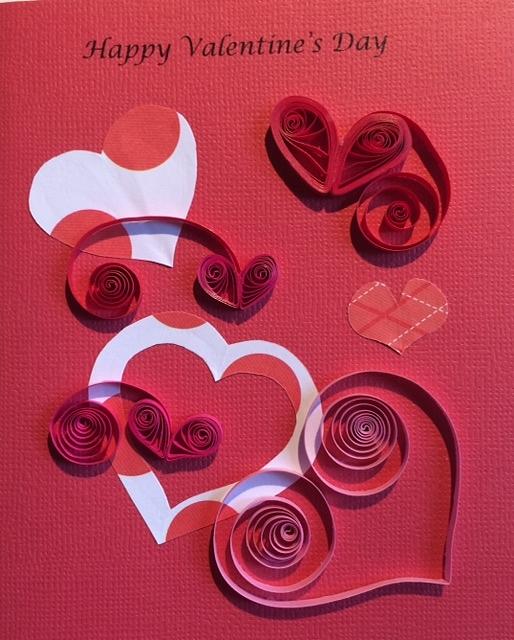 Quilling cards store for valentine's day