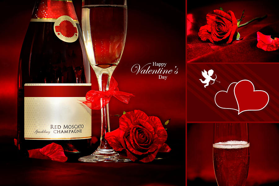 Valentines Collage Photo Photograph by Serena King