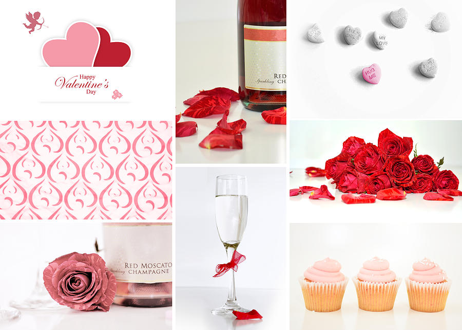 Valentines Collage Photograph by Serena King