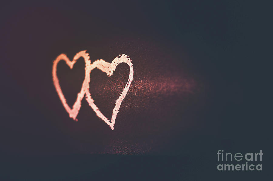 Valentines day greeting card Photograph by Anna Om