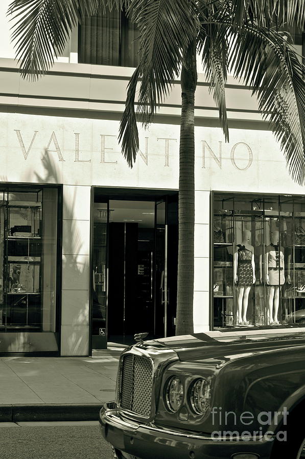 Beverly Hills Photograph - Valentino on Rodeo Drive by Gwyn Newcombe