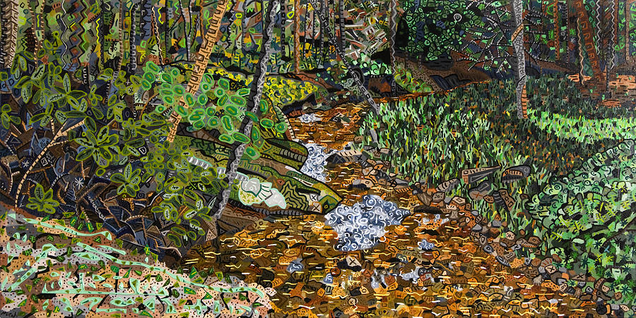 Valle Crucis 3 Crab Orchard Creek Painting By Micah Mullen