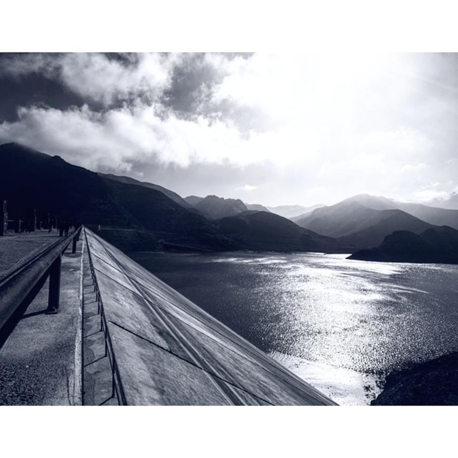 Nature Photograph - Valle De Elqui Dam #valledeelqui #chile by Mark Nowoslawski