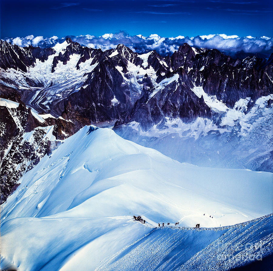 Vallee Blanche in Mont Blanc - Chamonix- France. Pyrography by Cyril ...