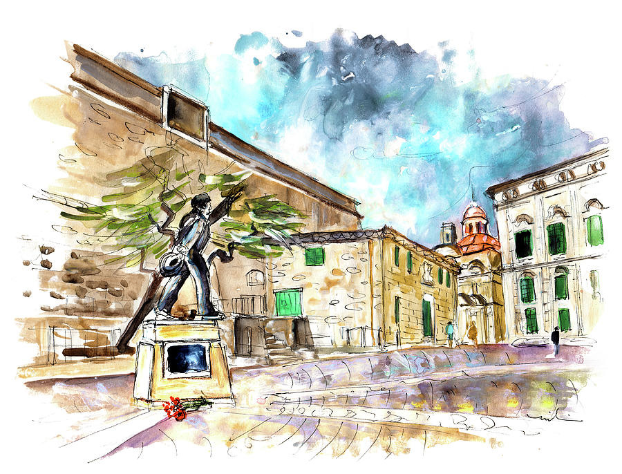 Valletta 02 Painting by Miki De Goodaboom