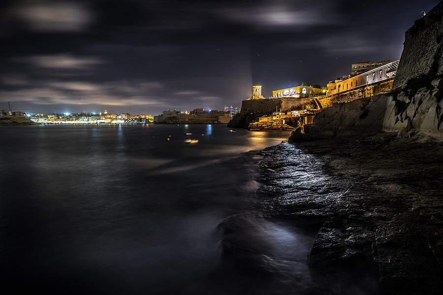Valletta by night - Malta - Cityscape, travel photography Photograph by Giuseppe Milo