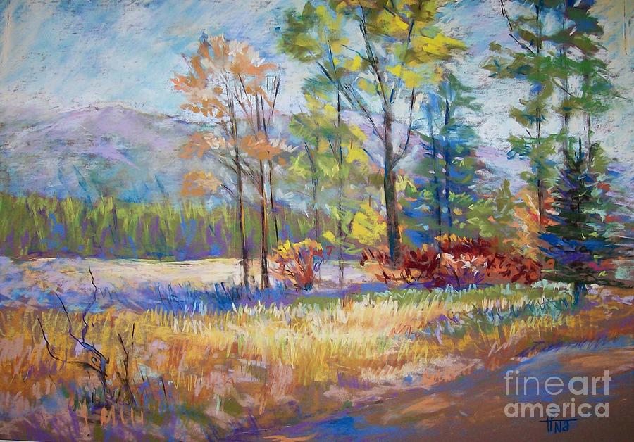Landscape Painting - Valley Fall by Tina Siddiqui