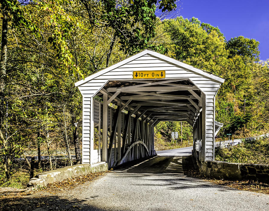 Valley Forge Covered Bridge Photograph by Nick Zelinsky Jr