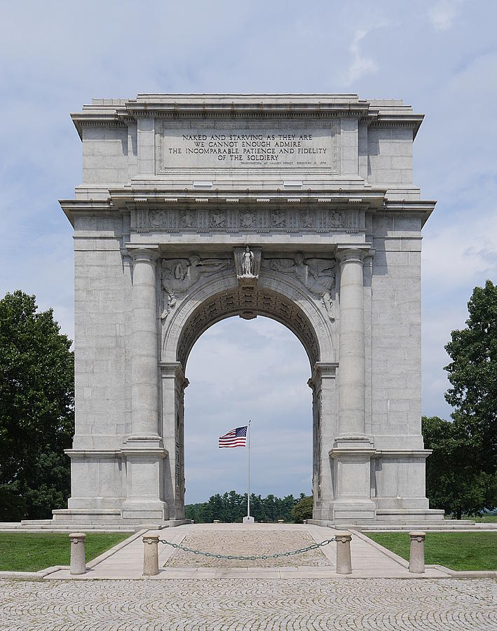 Valley Forge - National Memorial Arch Photograph by Richard Reeve - Pixels