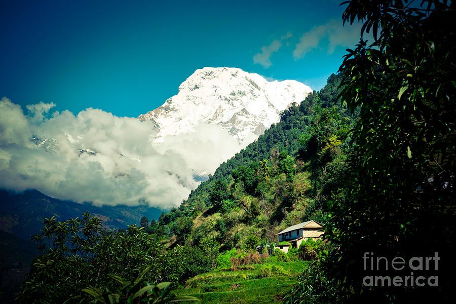 Valley Himalayas mountain NEPAL Photograph by Raimond Klavins