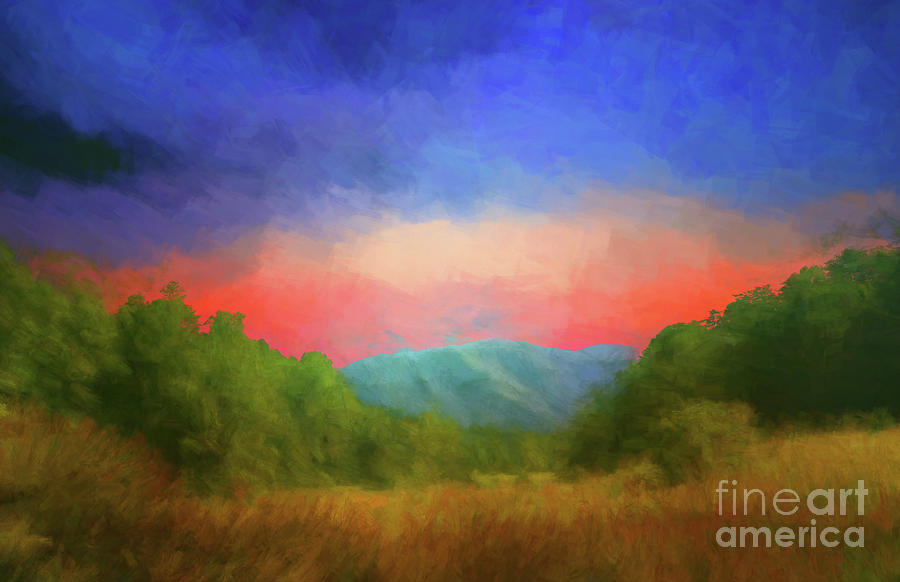 Abstract Photograph - Valley in the Cove by Geraldine DeBoer