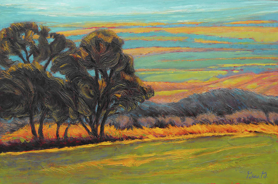 Valley Layer Cake Painting by Gina Grundemann