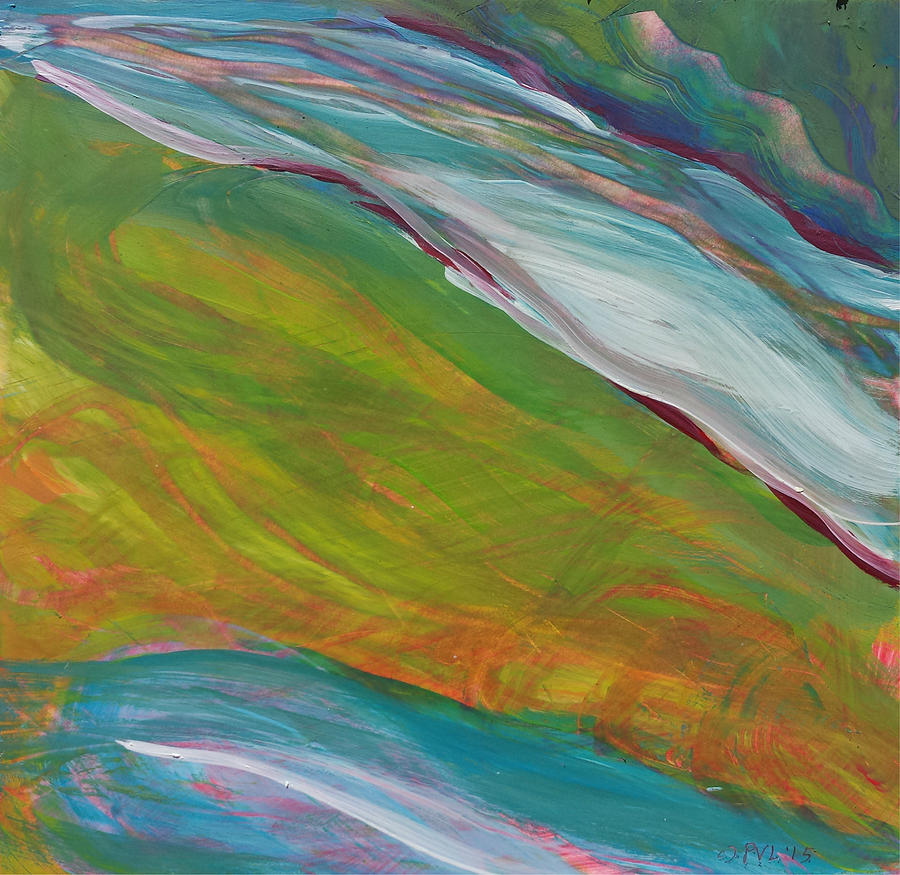 Abstract Painting - Valley Morning 37 by Pam Van Londen