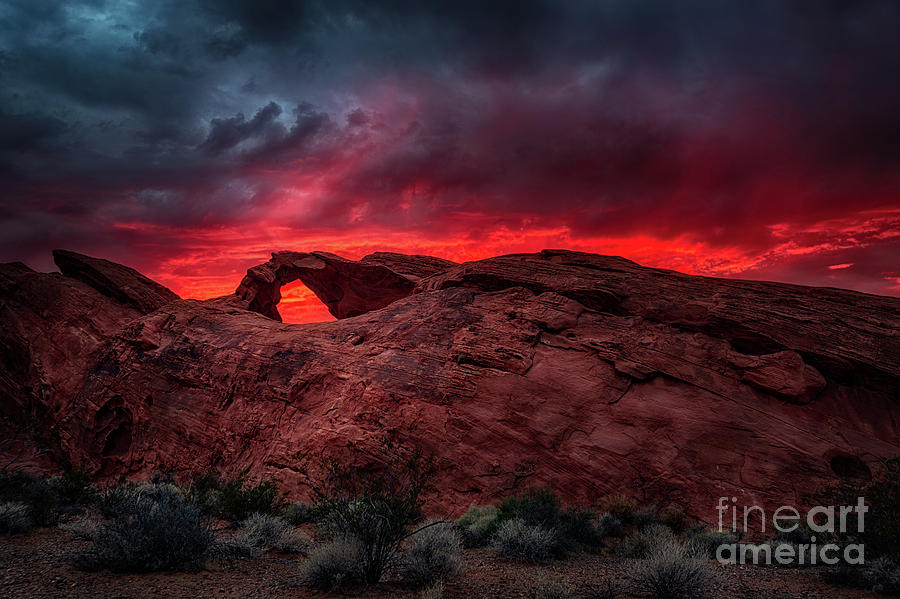 Las Vegas Photograph - Valley Of Fire Arch by Doug Sturgess