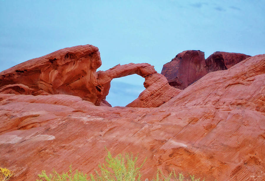 Valley Of Fire Arch - Nevada 002 Photograph by George Bostian