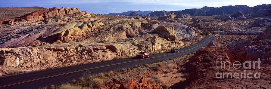 Valley of Fire in Nevada Panorama Photograph by Wernher Krutein