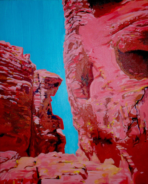 Valley Of Fire in Pink Painting by Matthew Milone